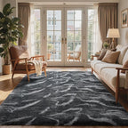 8x10 Ft Extra Large Shag Rugs for Living Room, Tie Dyed Ultra Soft Fluffy Furry - Image 2