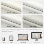 Joydeco Pinch Pleated Linen Curtains Darkening Drapes - Image 8