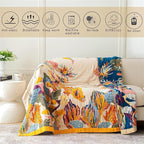 MSGKV 100% Cotton Throw Blanket - Image 3