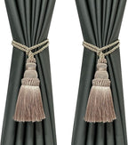 Fenghuangwu 2 Pack Curtain Tie Backs Rope Tassels by fenghuangwu