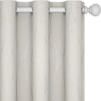 Deconovo Beige Curtains for Living Room, Room Darkening Soundproof Drapes by Deconovo