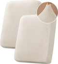 H.VERSAILTEX Velvet Stretch Couch Cushion Cover Plush Cushion Slipcover by HVERSAILTEX