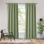 RYB HOME Bedroom Blackout Curtains 84 inches Long, 100% Blackout Thermal by RYBHOME