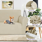 ZNSAYOTX Oversized Super Stretch Couch Cover, New Striped Sofa Covers - Image 3