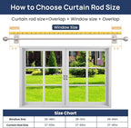 ENJOYBASICS No Drill Curtain Rods - Image 8
