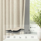 92 Inch Curtains 2 Panel Set UV Light Blocking Summer Farmhouse Curtains - Image 5