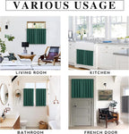 RYB HOME Short Hunter Green Blackout Curtains - Image 6