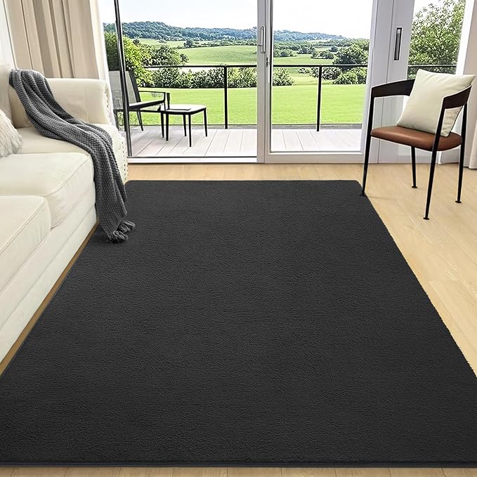AROGAN Modern Shag Area Rug for Living Room, 5x7 Feet Washable Rugs for Bedroom by AROGANAREARUG