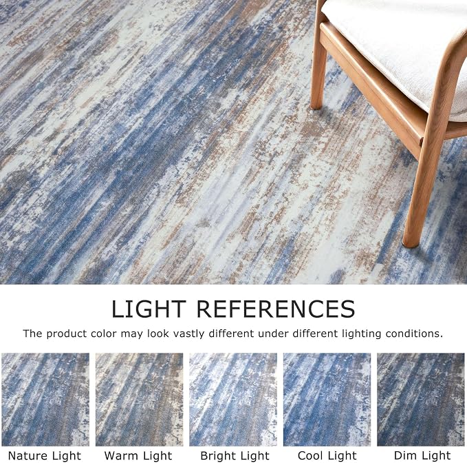 KOZYFLY 3x10 Ft Rug Modern Ombre Runner Rug - Image 4