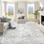 8x10 Area Rugs for Living Room, Washable Modern Abstract Large Area Rug Neutral by XLUEZ