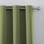 LEMOMO Olive Green Thermal Blackout Curtains/52 x 54 Inch/Set of 2 Panels Room - Image 7