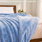 Exclusivo Mezcla Plush Fuzzy Fleece Throw Blanket Extra Large, Super Soft - Image 2