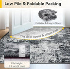 Washable Area Rugs 2'x4' Non-Slip Modern Abstract Soft - Image 6