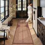 Lahome Enfys Modern Rainbow Easy Jute Entryway Runner Rug, Washable Indoor - Image 6