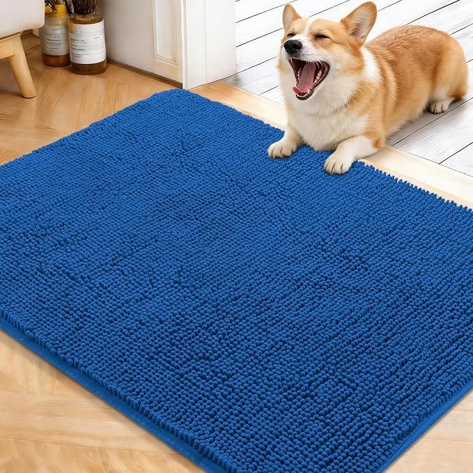 OLANLY Dog Door Mat for Muddy Paws 40x32, Absorbs Moisture and Dirt, Absorbent by OLANLY
