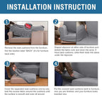 H.VERSAILTEX 4 Piece Stretch Sofa Covers - Image 7