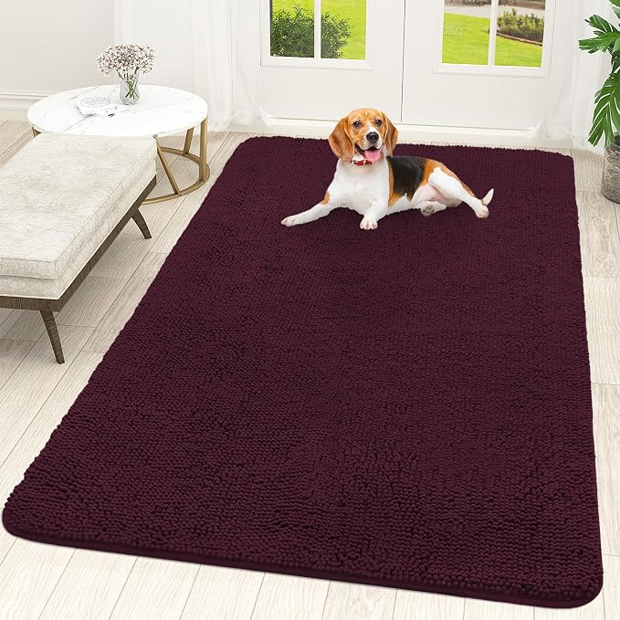 OLANLY Dog Door Mat for Muddy Paws 70x46, Absorbs Moisture and Dirt, Absorbent by OLANLY