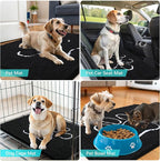 OLANLY Dog Door Mat for Muddy Paws 35x24, Paw Print Design, Absorbs Moisture - Image 7