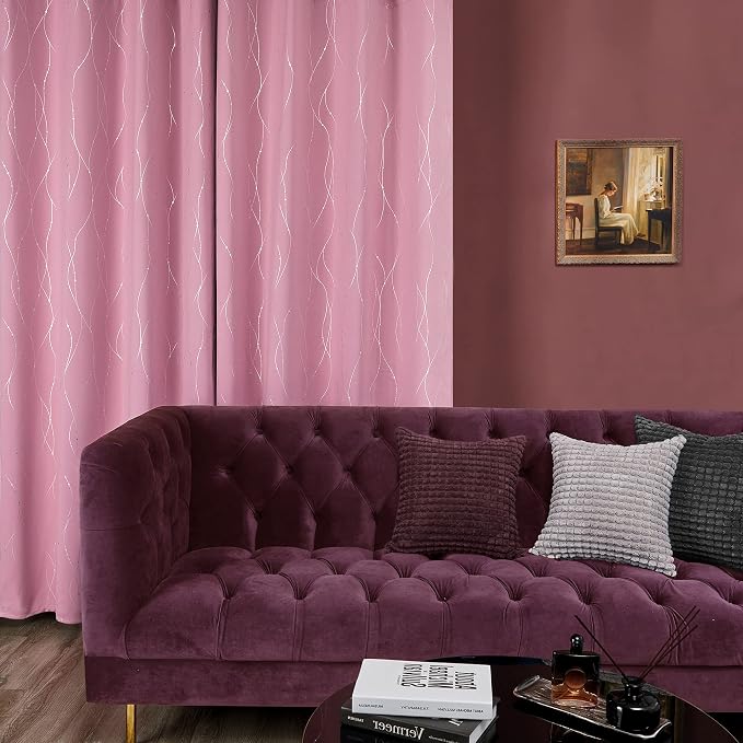 Deconovo Short Blackout Curtain, Thermal Insulated Soundproof Grommet Drapes - Image 4
