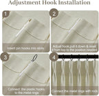 IVAPUPU Linen Pinch Pleated 84 Inch Curtains - Image 7