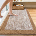 70x24 Long Bathroom Rugs Washable Non Slip, Coffee Bath Mat - Image 2