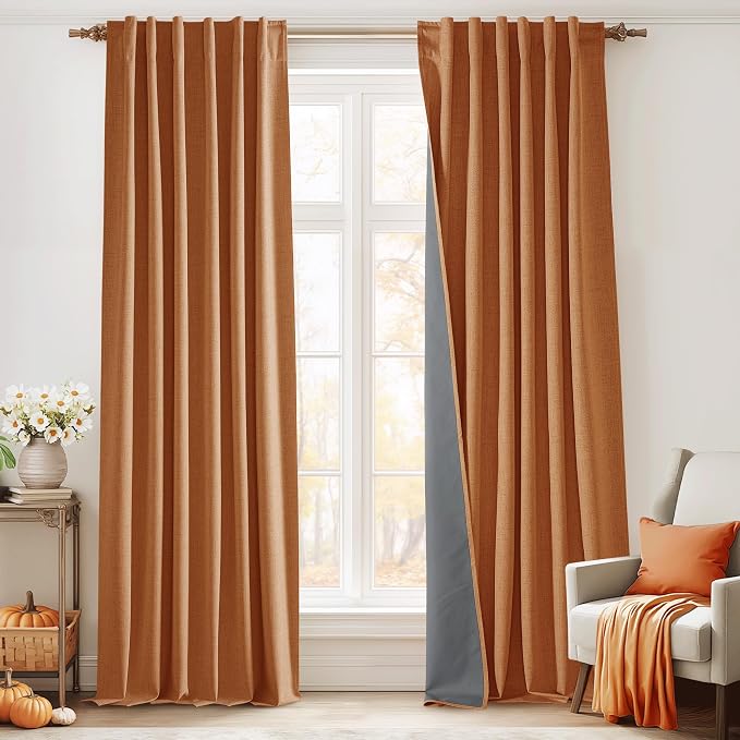 RYB HOME 100% Blackout Fall Curtains by RYBHOME