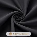 HOMEIDEAS Halloween Non-See-Through Black Privacy Sheer Kitchen Curtains - Image 7