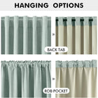 MIULEE 100% Blackout Linen Curtains - Image 5