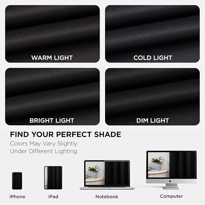 Joydeco Blackout Curtains 95 Inch Length 2 Panels Set, Thermal Insulated Long - Image 6
