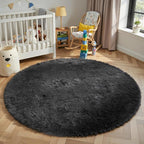 Super Soft Circle Rugs for Girls Princess Castle Toddlers Play Tent 3 Diameter - Image 2