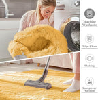 OLANLY Area Rugs for Living Room Bedroom, Machine Washable 4x5.9 ft Soft Fluffy - Image 2