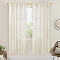 LAMIT Natural Linen Semi Sheer Curtains 78 Inch by LAMIT