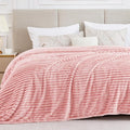 BEDELITE Full Size Blanket for Bed, 300GSM Soft & Warm Fleece Pink Blanket by BEDELITE