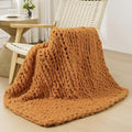 Bigacogo Chunky Knit Throw Blanket by Bigacogo