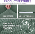 ZNSAYOTX Super Stretch Couch Cover Universal Sofa Covers - Image 4