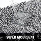 Smiry Dog Door Mat for Muddy Paws, Absorbent Dirt Trapper Non Slip Quick Dry - Image 5