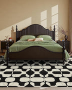 Latte&Fog 5x7 Area Rugs for Living Room Bedroom, Boho Non Slip Low Pile Carpet - Image 5