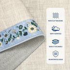 GarveeHome Entryway Rug 2x6 Modern Bordered Runner Rug Washable Kitchen Runners - Image 3