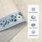 GarveeHome 4x6 Area Rugs for Bedroom Living Room Machine Washable Rugs Floral - Image 3