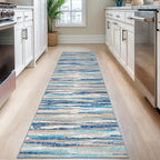 Lansny Modern Abstract Runner Rug 2.6x8 - Image 2