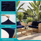 14Pcs Stretch Patio Cushion Covers, Outdoor Couch Covers Replacement, Outdoor - Image 3