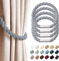 NICEEC 4 Pack Strong Magnetic Curtain Tiebacks Modern Simple Style Drape Tie by NICEEC