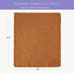 Bigacogo Chunky Knit Throw Blanket - Image 2