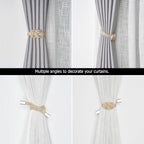 NICEEC 4 Pack Mini Magnetic Curtain Tiebacks Nordic Simple Style Drape Tie - Image 6