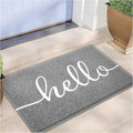 EARTHALL Door Mat Outside Inside Hello Doormat, Durable Floor Mat Non Slip Mat by EARTHALL