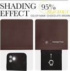 NICETOWN Nursery Essential Thermal Insulated Solid Grommet Top Blackout Curtains - Image 5