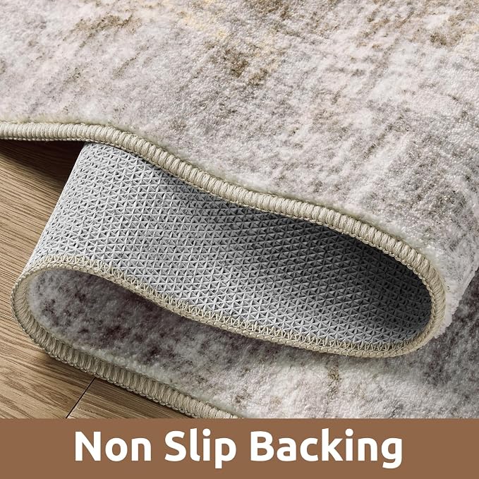 4 x 6 Area Rugs for Living Room, Machine Washable Non Slip Rug Ultra Soft Low - Image 3