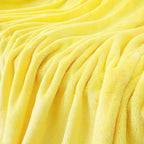 JIAHANNHA Fleece Blanket King Size Yellow 108 by 90 Inches Throw Blankets - Image 6