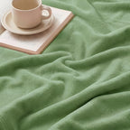 Bedsure GentleSoft Green Fleece Blankets King Size - Image 5