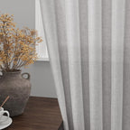Grey Linen Curtains 102 Inches Long - Image 2